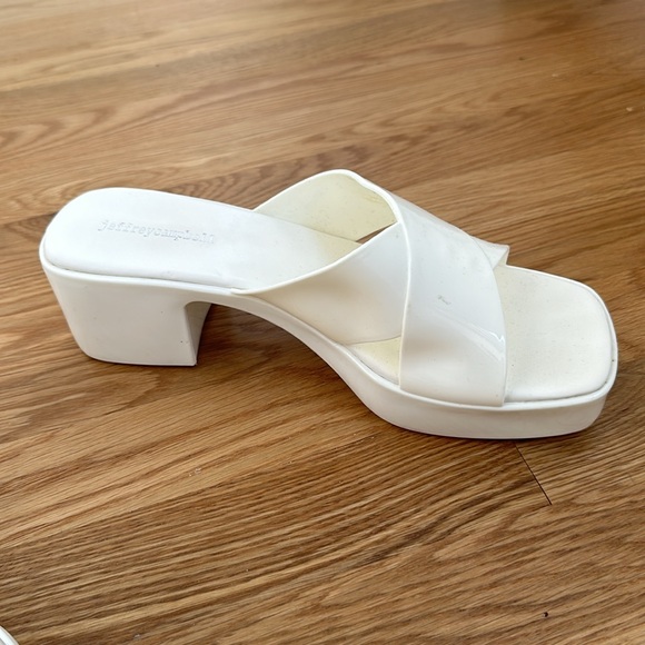 Nordstrom Jeffreycampbell Bubblegum Jellies Slides Sandals White Size 11 - Picture 5 of 14